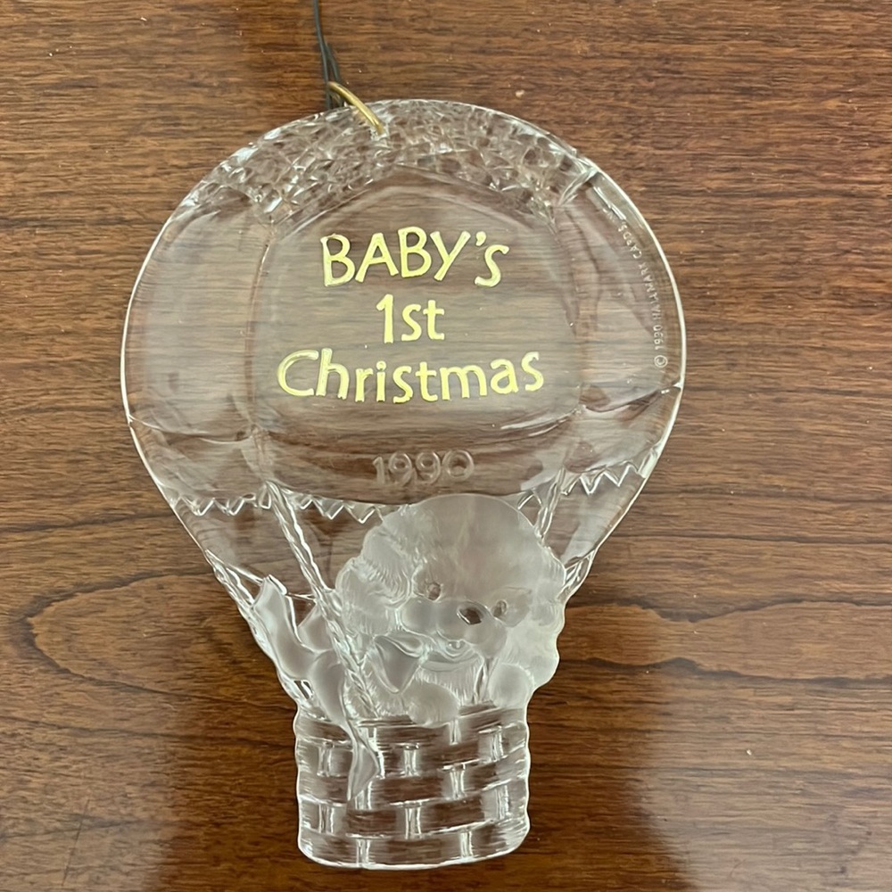 Baby’s First Christmas ornament 1990 Hallmark Keepsake